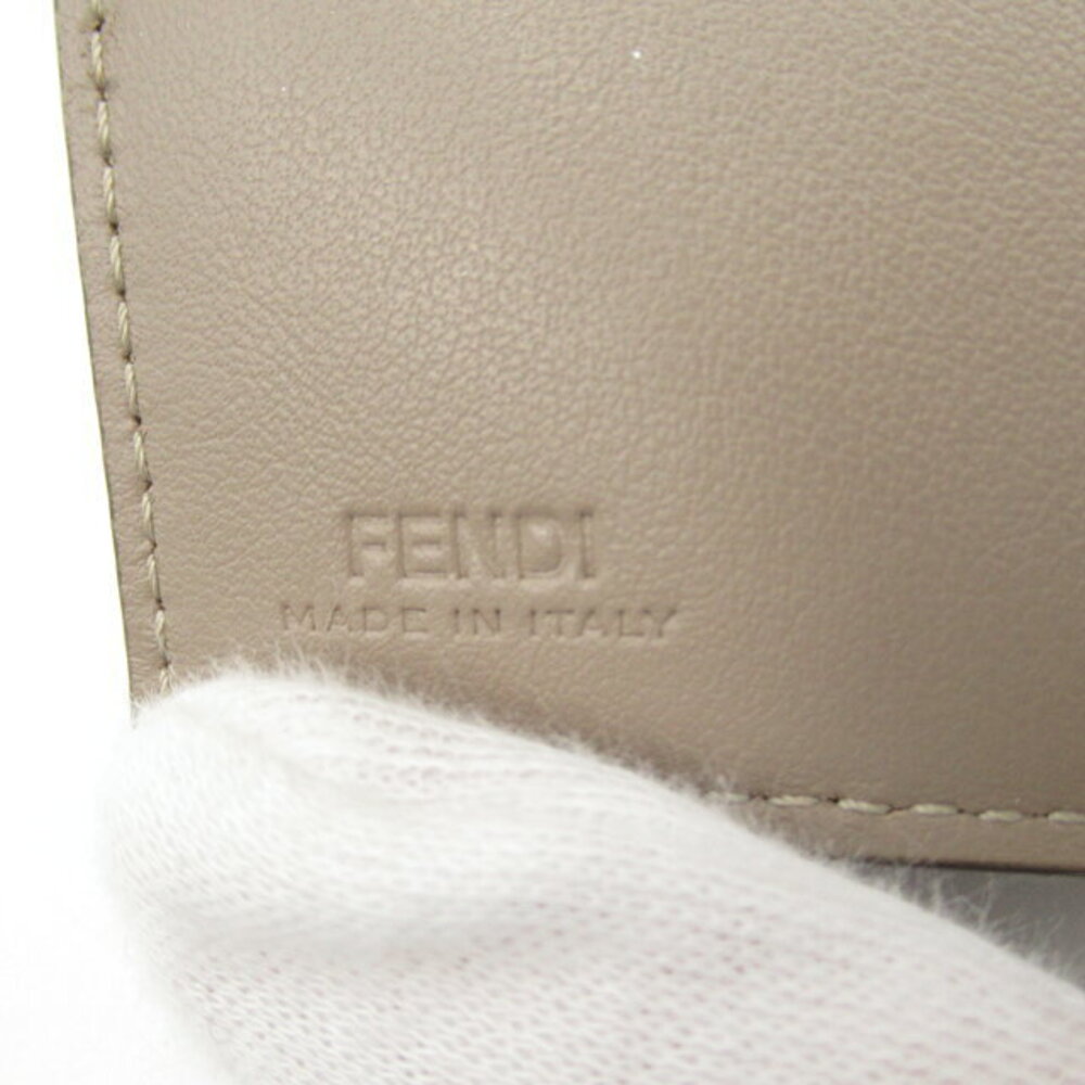 Fendi Compact Tri fold Wallet Exotic Python Leath… - image 6